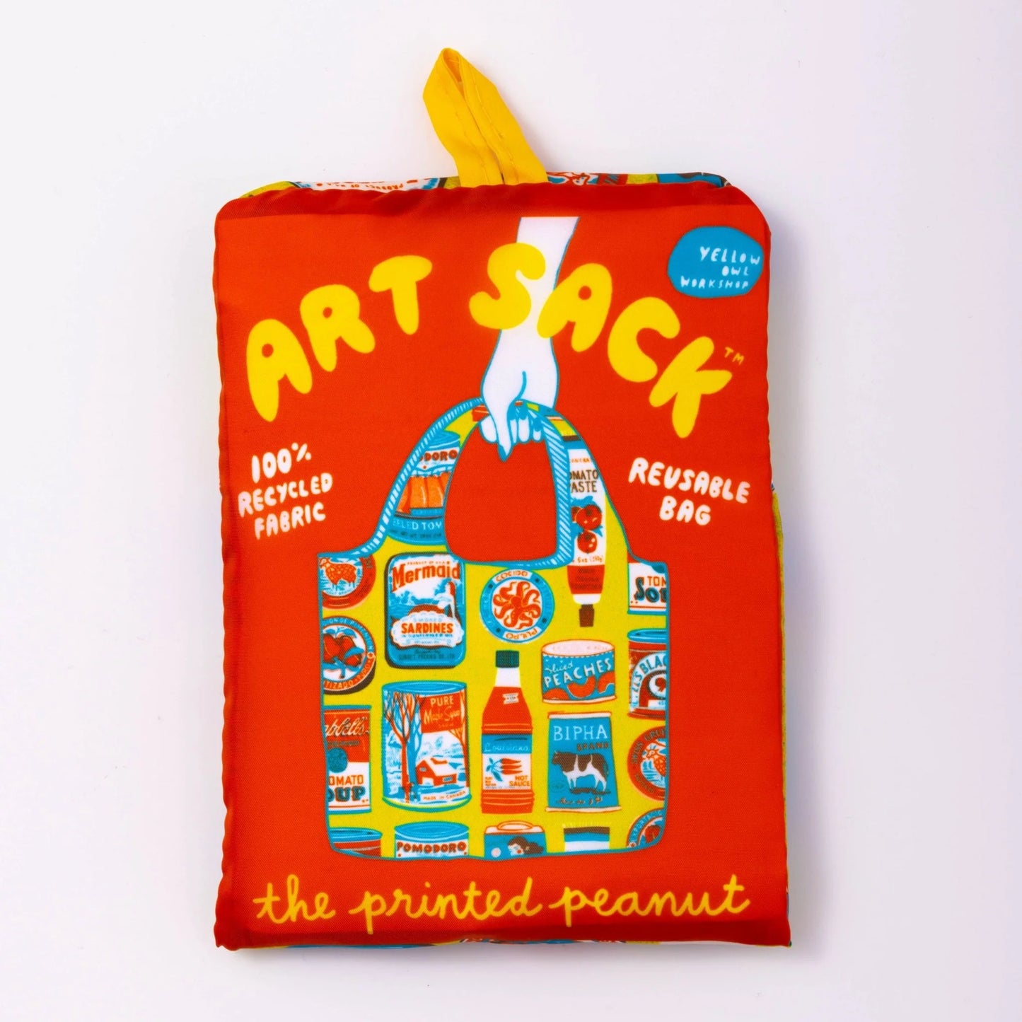 Art Sack - Printed Peanut Tins Reusable Shopping Bag