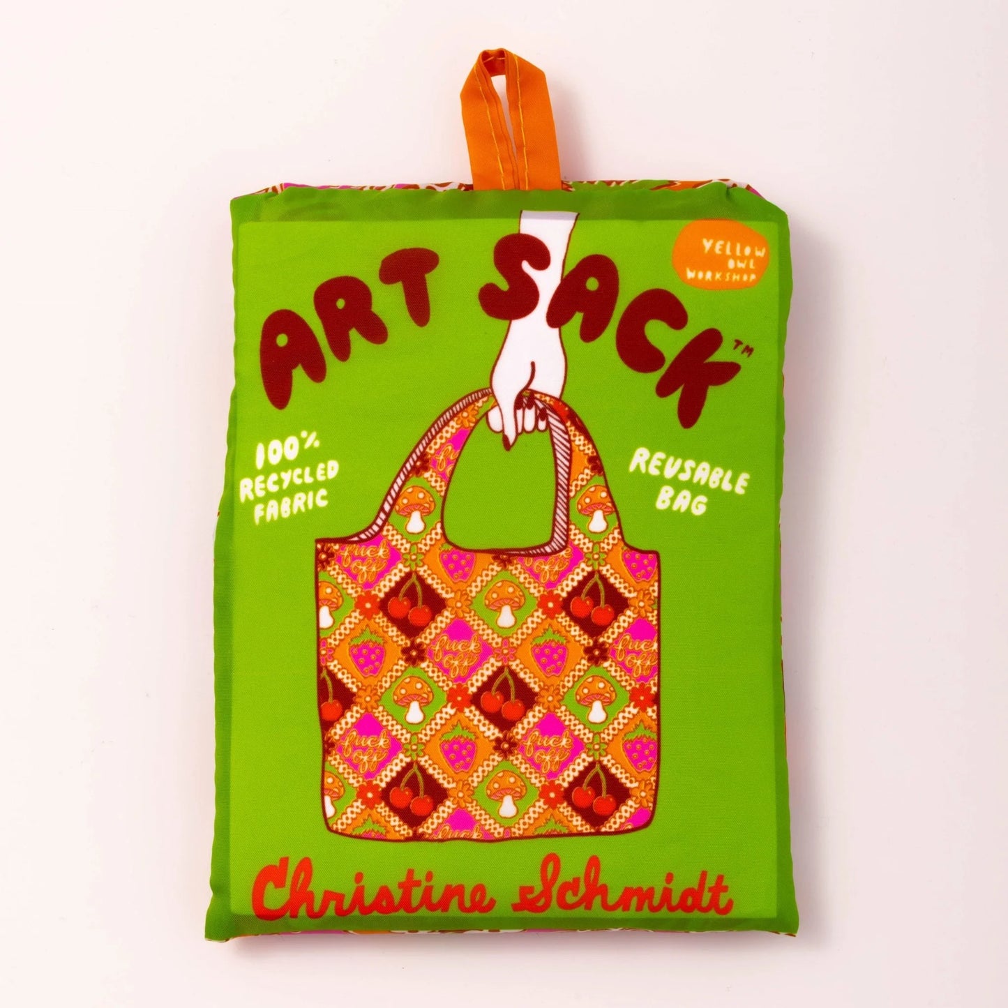 Art Sack - Yellow Owl Workshop F*Off Retro Reusable Shopping Bag