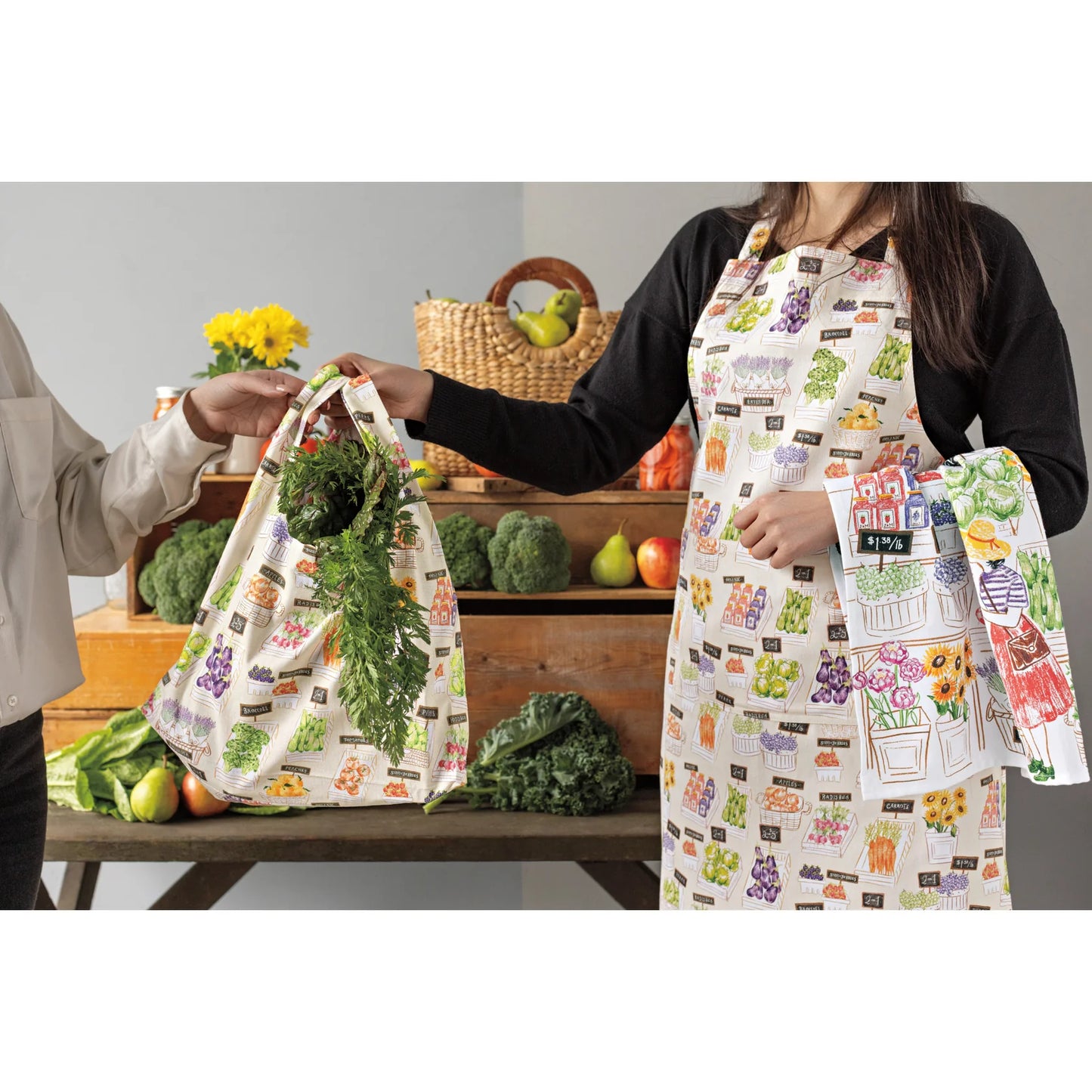 Locally Grown Printed Dishtowel