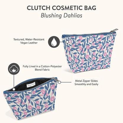 Blushing Dahlias Cosmetic Bag