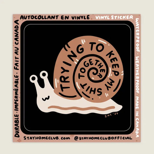 S52 Trying Vinyl Sticker