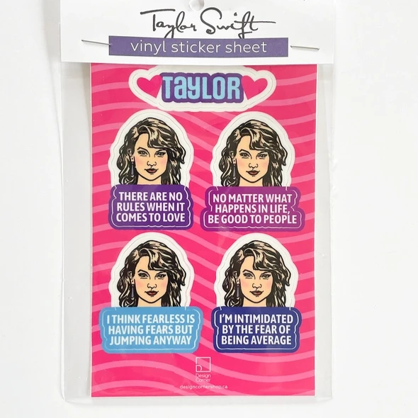 Taylor Swift Quotes Vinyl Sticker Sheet