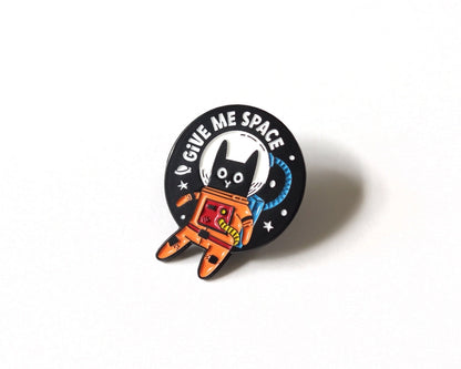 @72 Astronaut Cat Enamel Pin