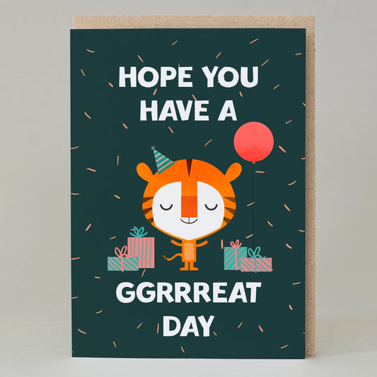 Tiger Ggrreat Day Card