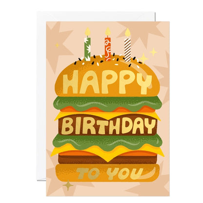 Burger Birthday Card