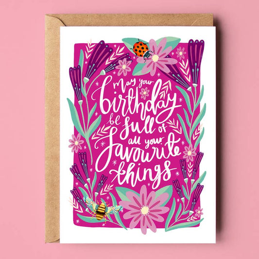 Birthday of Favourite Things Card