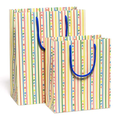 Birthday Stripes Gift Bag – Large