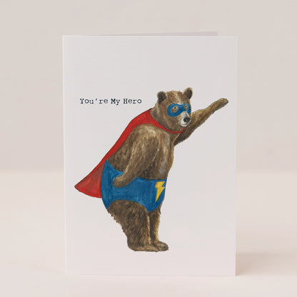 You're My Hero Card