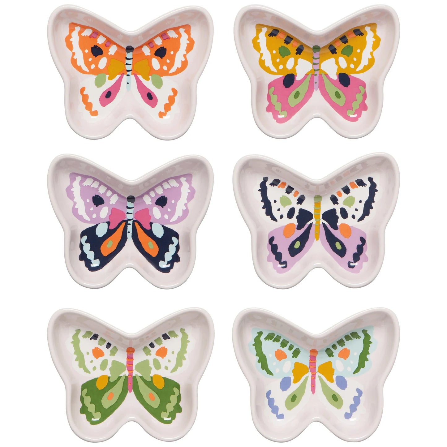 Flutter By Shaped Pinch Bowls Set of 6