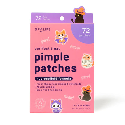 Purrrfect-Treat Hydrocolloid Halloween Pimple Patches