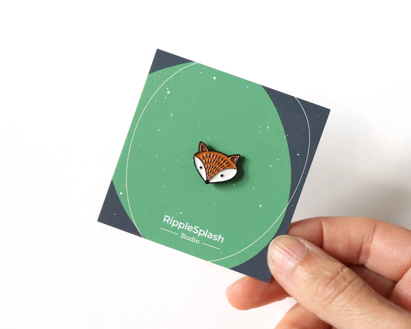 @83 Cute Fox Enamel Pin