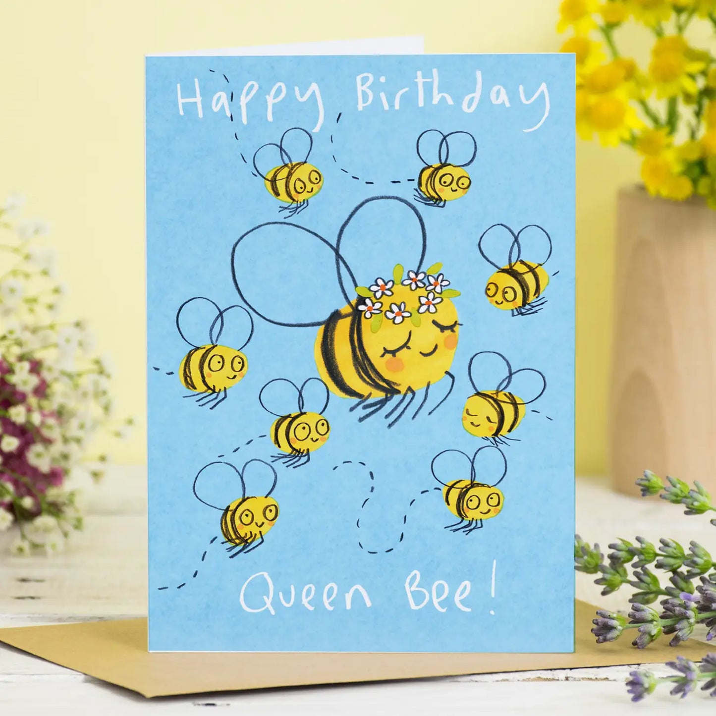 Happy Birthday Queen Bee Card