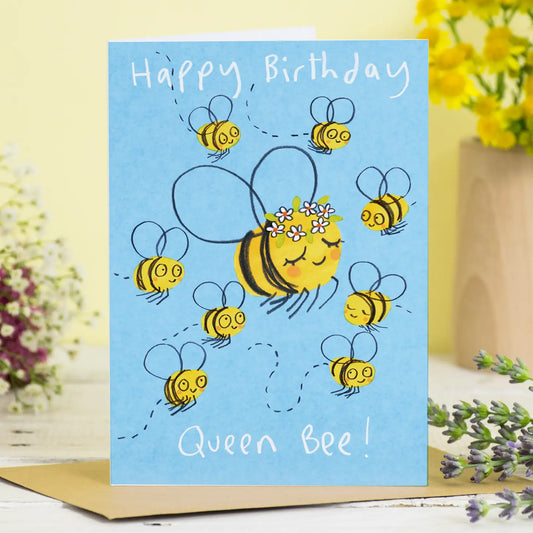 Happy Birthday Queen Bee Card