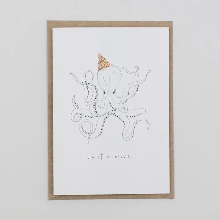 Bust A Move Hand Finished Birthday Card