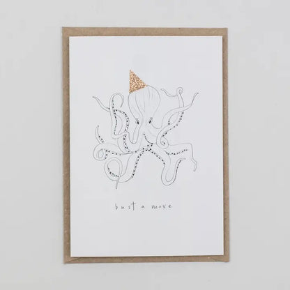 Bust A Move Hand Finished Birthday Card