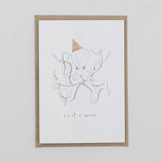 Bust A Move Hand Finished Birthday Card