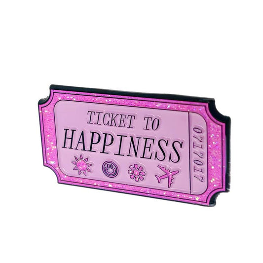 @67 Ticket to Happiness Enamel Pin