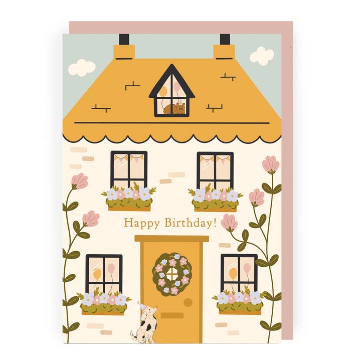 Birthday House Pretty Birthday Card