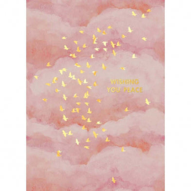 Birds And Clouds Sympathy Card