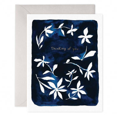 Indigo Flowers Card