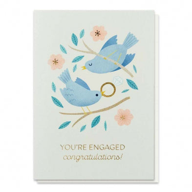 Engaged Birds Card