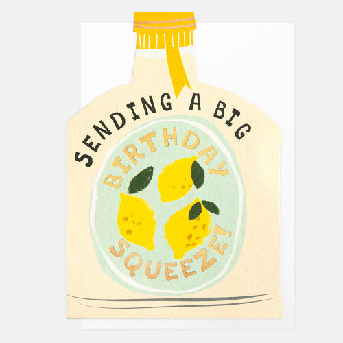 Sending A Big Birthday Squeeze Bottle Card