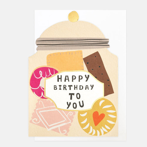 Happy Birthday To You Biscuit Jar Card