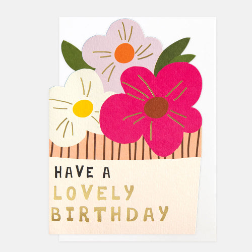 Have A Lovely Birthday Flowers In Plant Pot Card