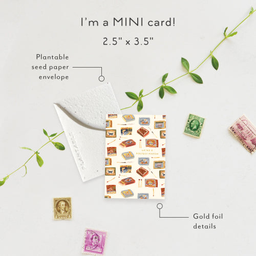 Matchbooks Mini Greeting Card