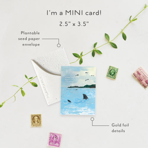 Fin Mini Greeting Card