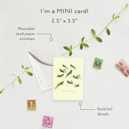 Jumping For Joy Mini Greeting Card