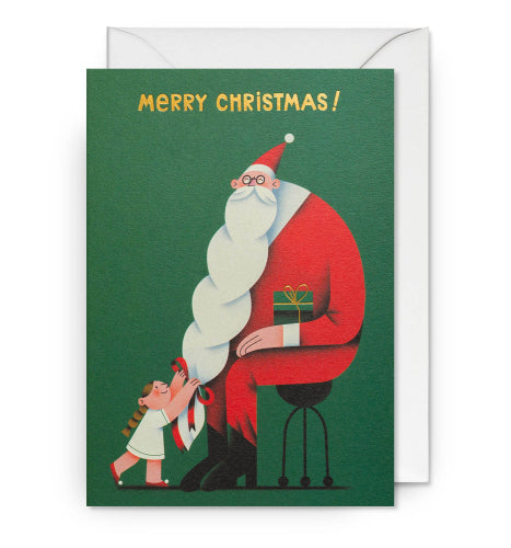 Bearded Santa Christmas Card