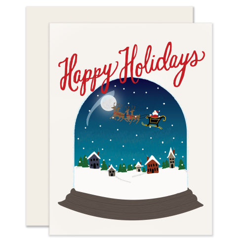 Santa Snowglobe Card