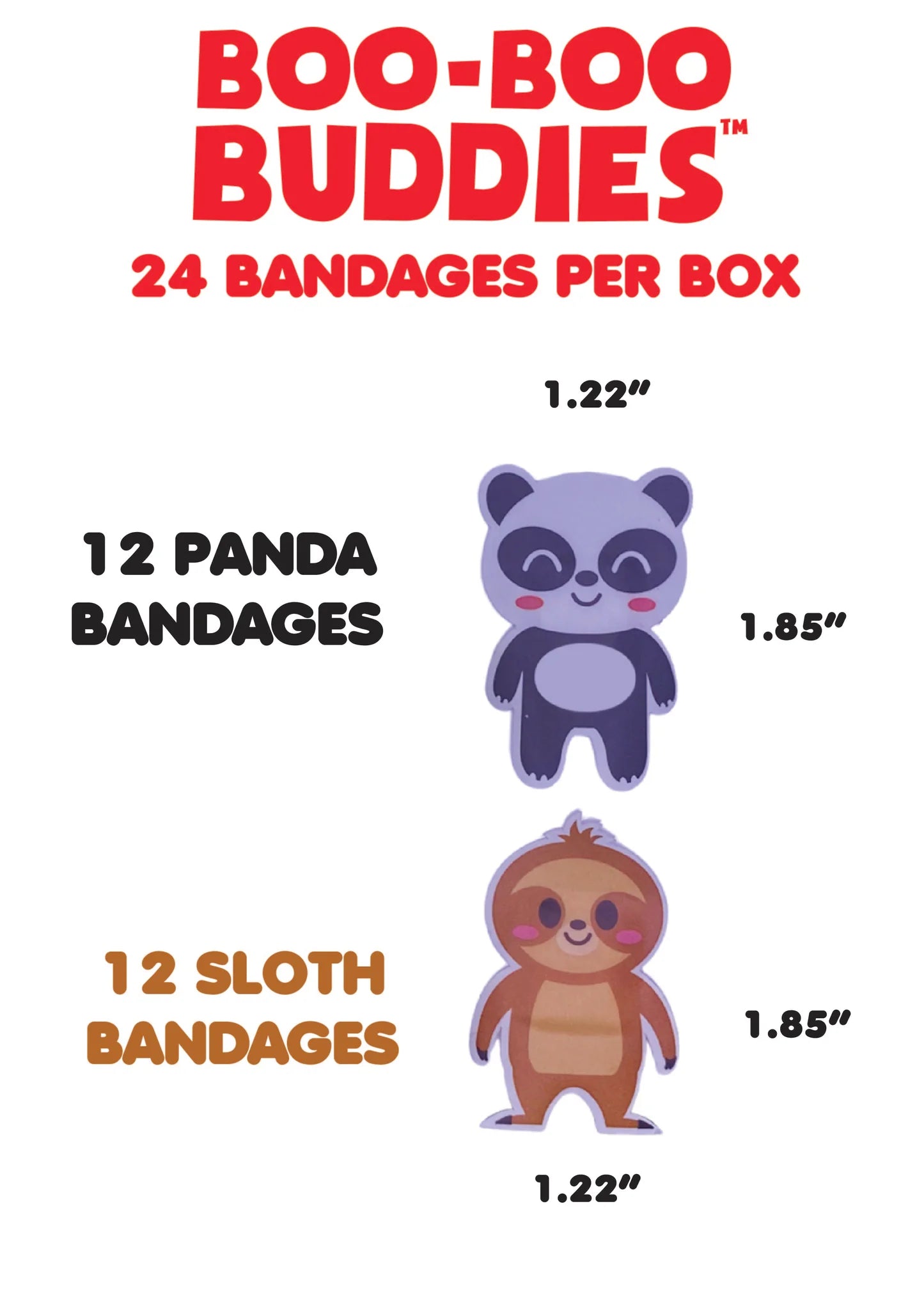 Sloth + Panda Bandages