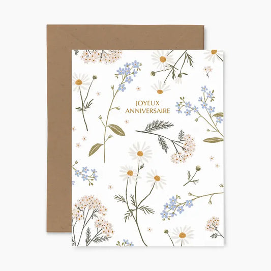 Petites Fleurs Joyeux Anniversaire Card