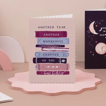 Bookish Birthday Card
