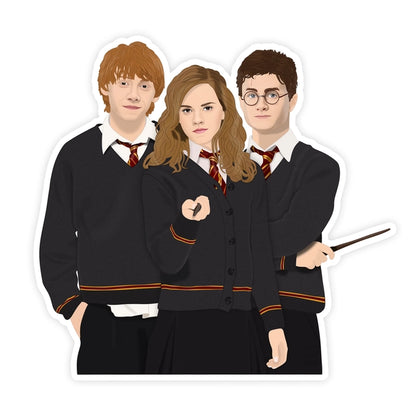 S33 Harry Potter Golden Trio Sticker