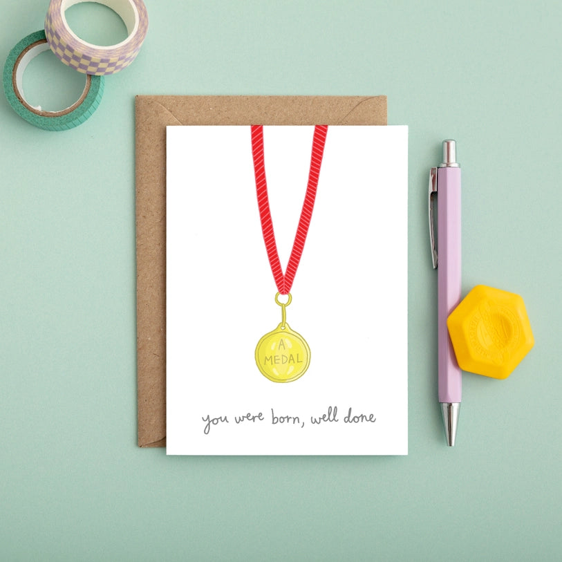 Birthday Medal Greeting Card