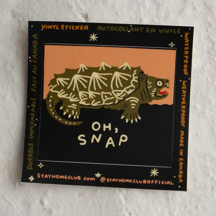 S104 Oh Snap Vinyl Sticker
