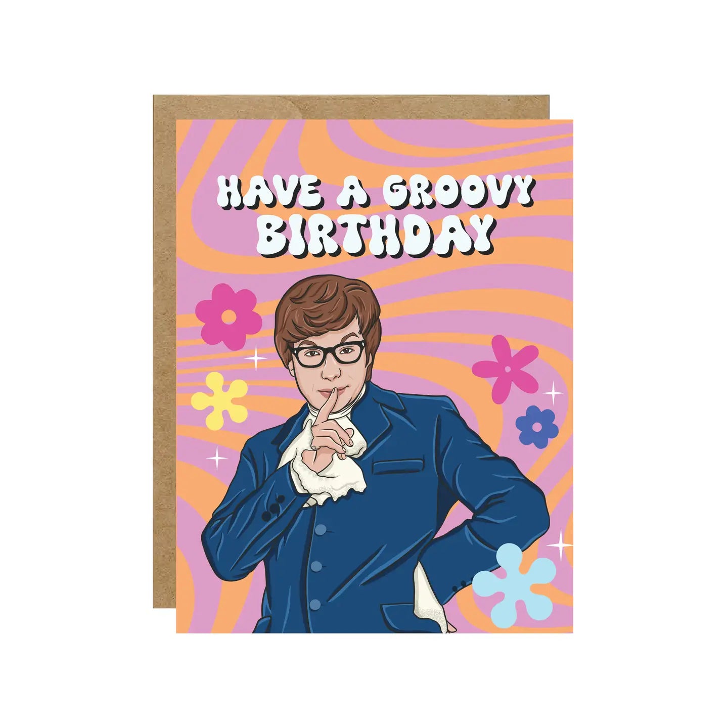 Groovy Birhday Pop Culture Card