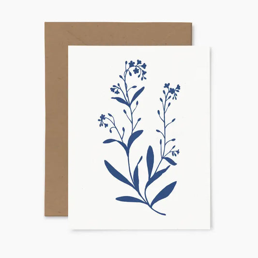 Forget-Me-Not Silhouette Card