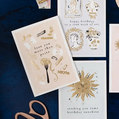 Love You More Than Pasta Love Card