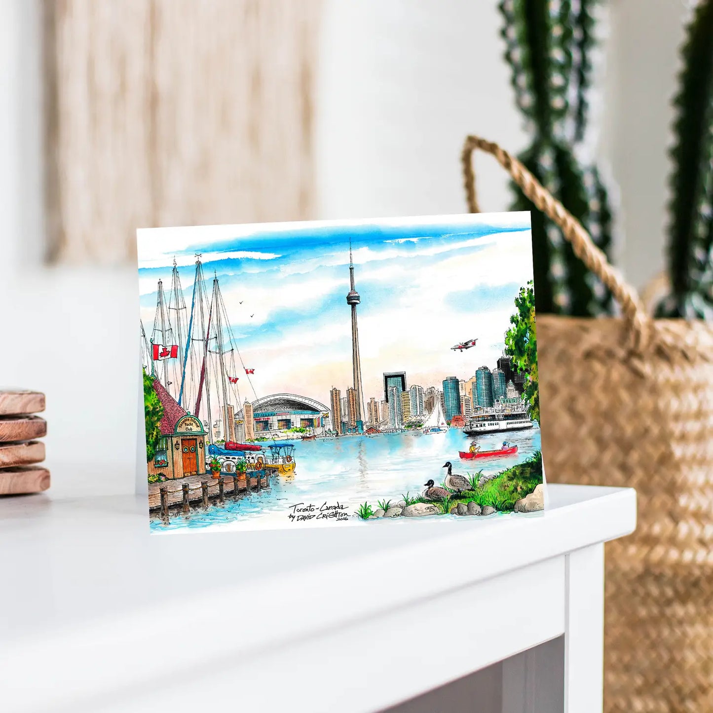 Toronto Skyline from the Island Greeting Card