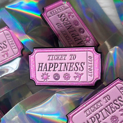 @67 Ticket to Happiness Enamel Pin