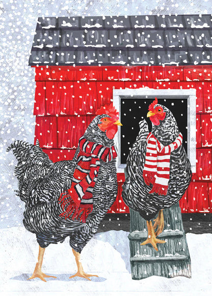 Happy Holiday Hens Card