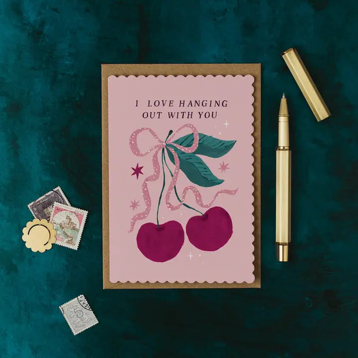 Love Hanging Out Cherries Card