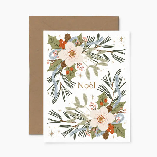 Fleurs De Noel Card
