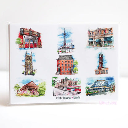 Heritage Buildings in Toronto Postcard