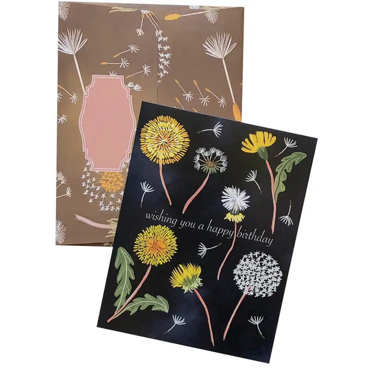Dandelion Happy Birthday Card
