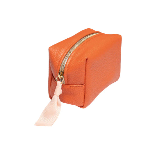 Orange Mini Cube Cosmetic Bag